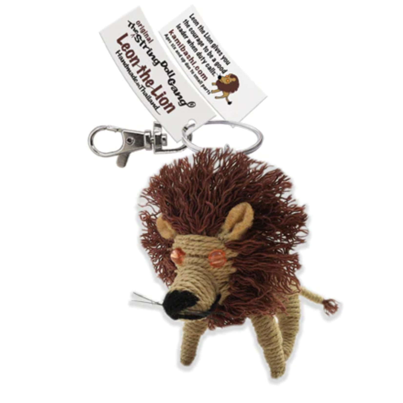 Thailand Leon the Lion String Doll Keychain