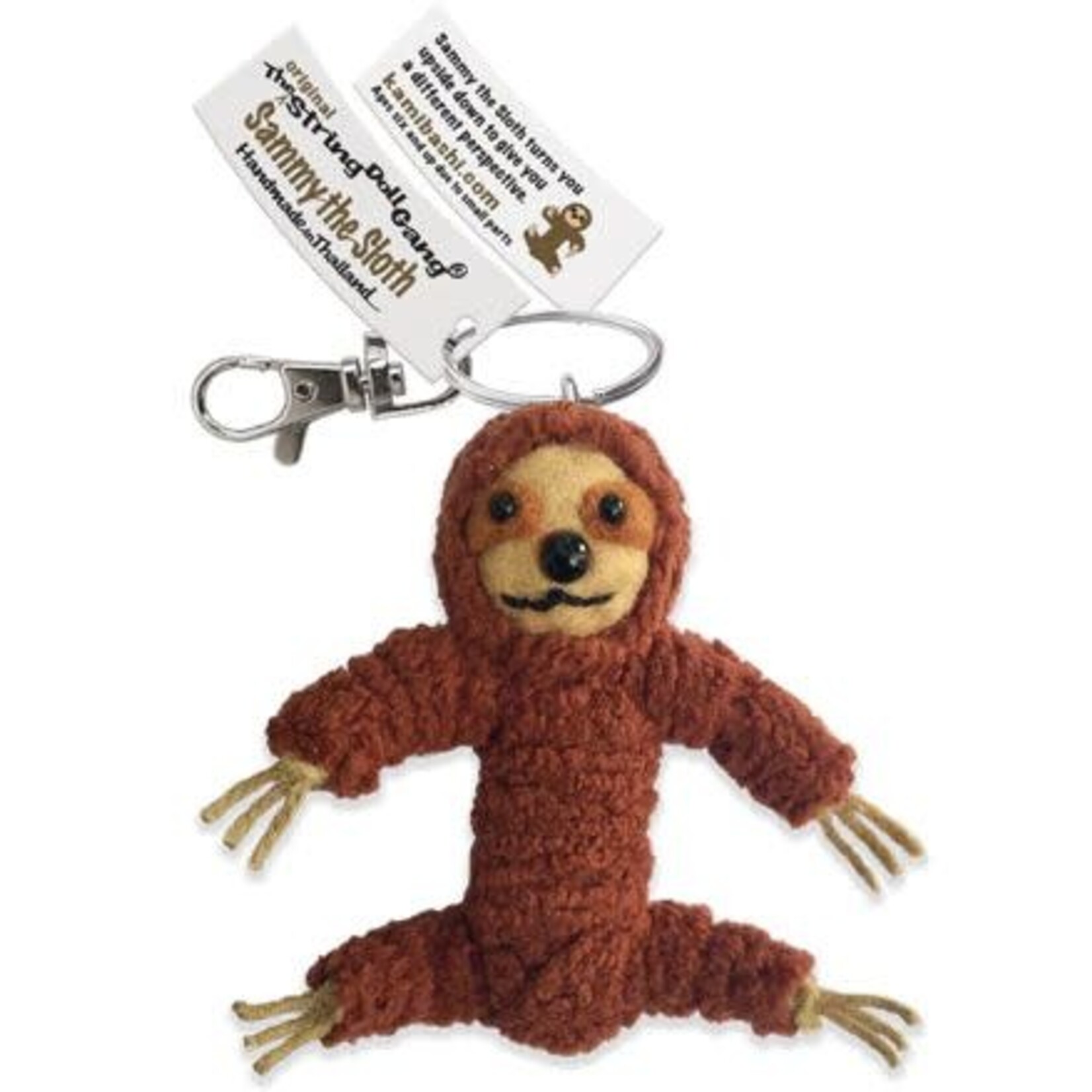 Thailand Sammy the Sloth String Doll Keychain