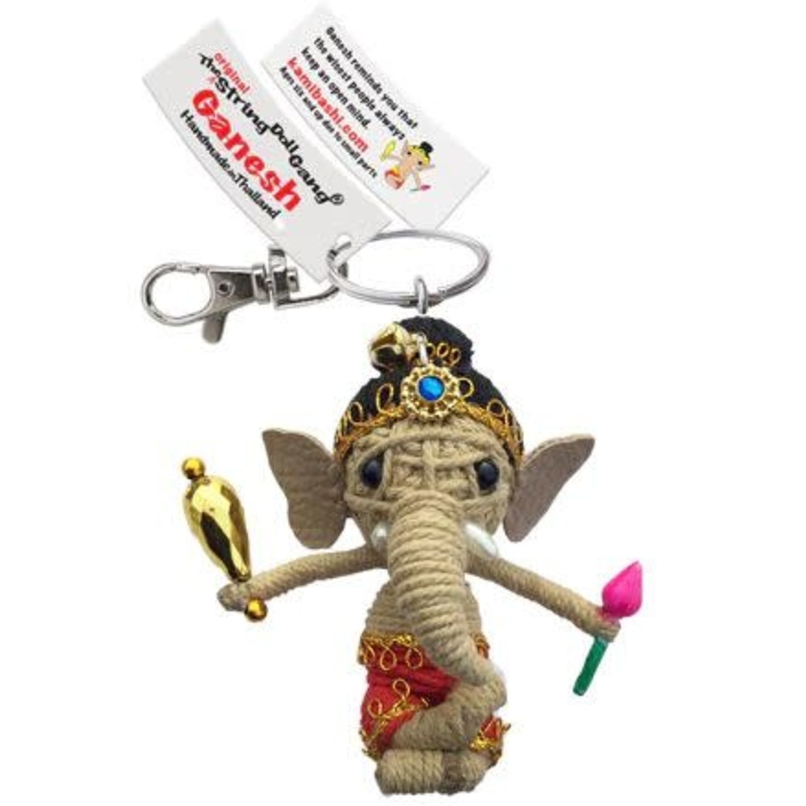 Thailand Ganesh String Doll Keychain