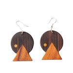 Guatemala Earrings Sunset Wood