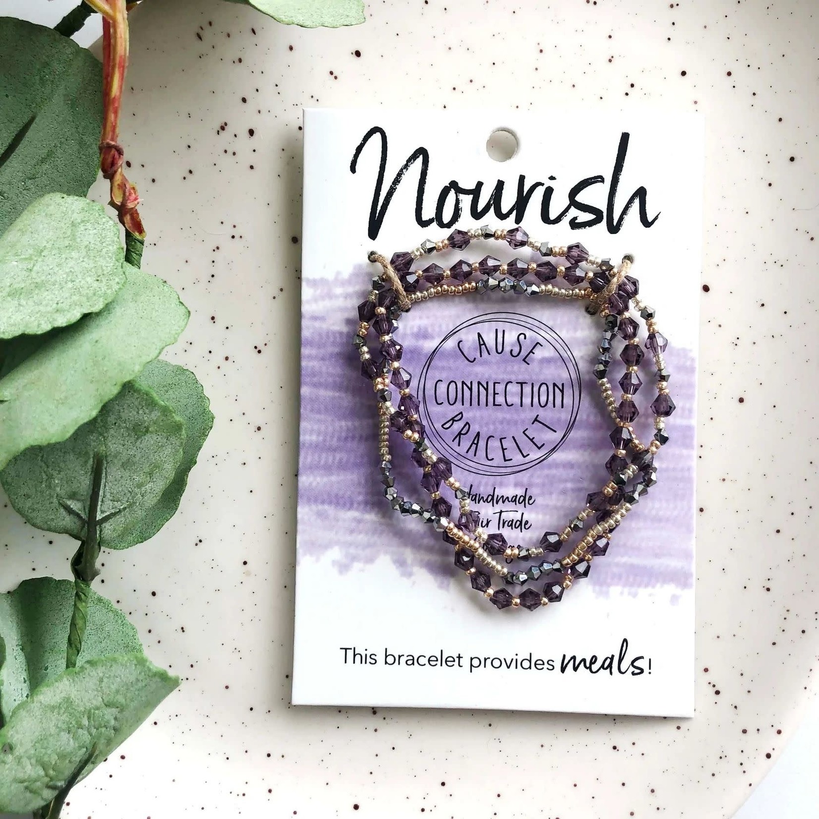 India Cause Bracelet - Nourish Purple