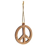 West Bank Ornament Peace Sign Olive Wood