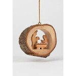 West Bank Ornament Nativity In Hollow Branch
