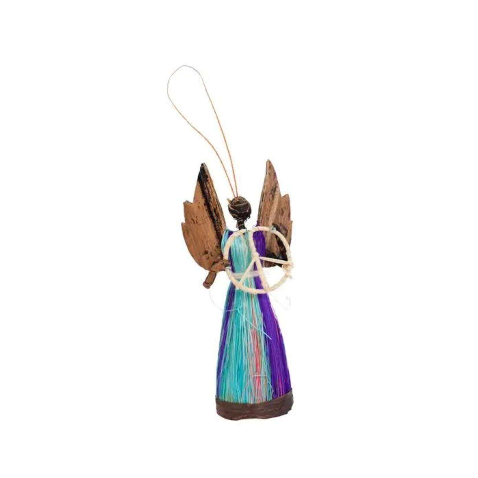 Kenya Ornament Angel/Peace Sign M/3 B-Fiber 4H
