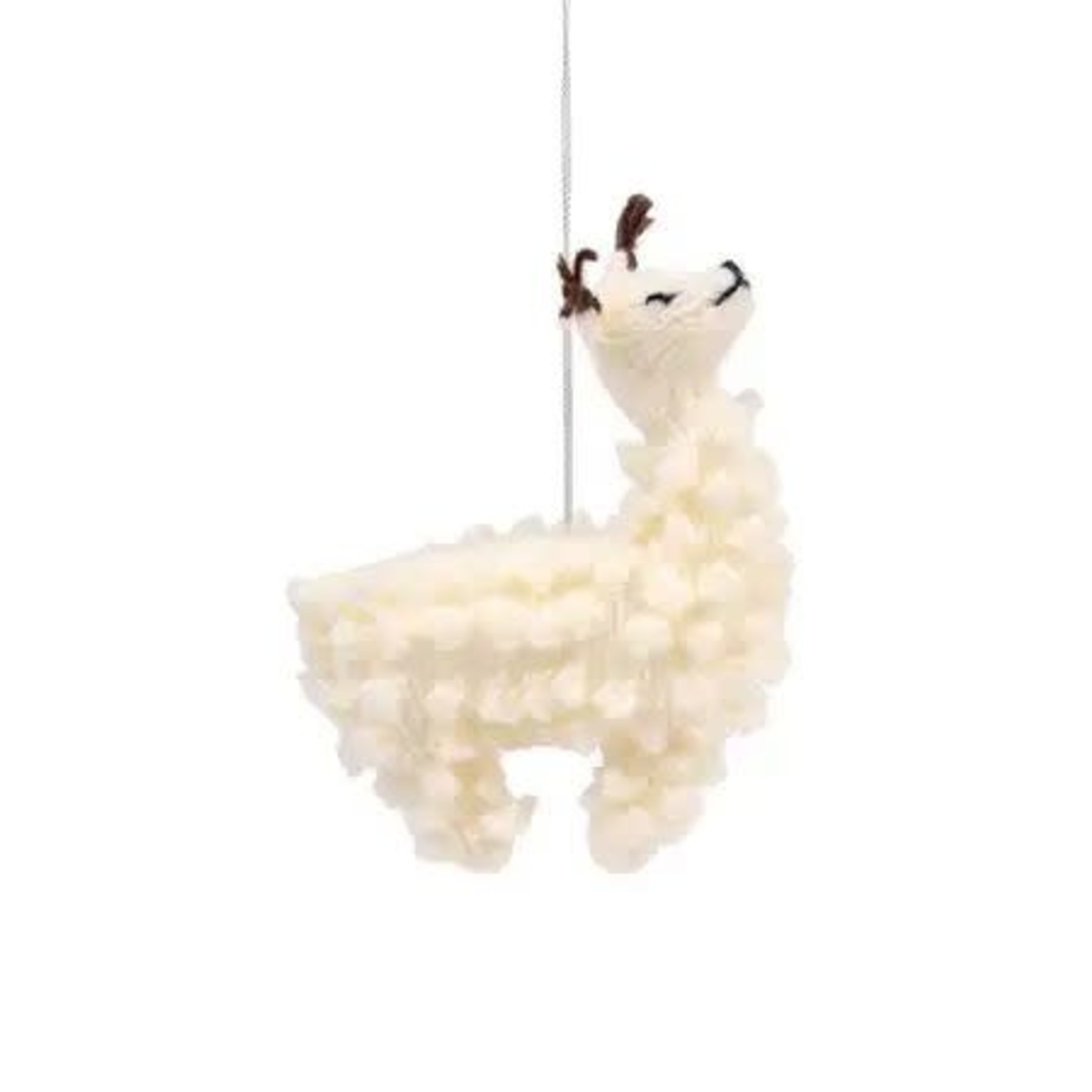 Peru Ornament Llama M/3 Crocheted Cotton 4H C