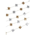 Bangladesh Garland Silver & Gold Palm Stars - L