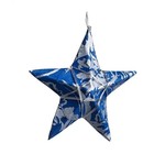 Bangladesh Ornament Paper Star Blue Swirl