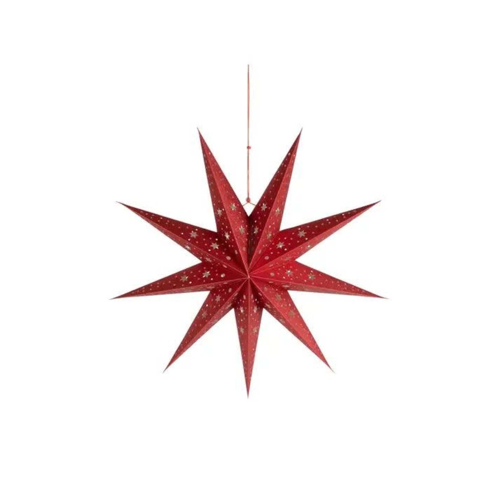 India Star Folding 3D 9 Point Paper 24D Metall