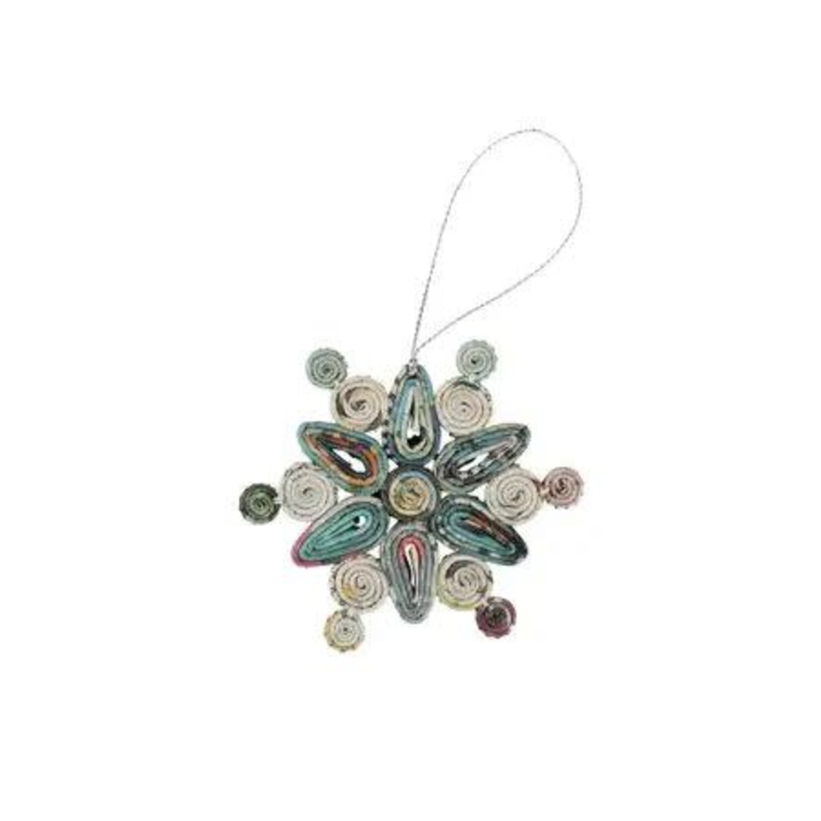 Philippines Ornament Snowflake M/3 Coiled Newppr 3.5