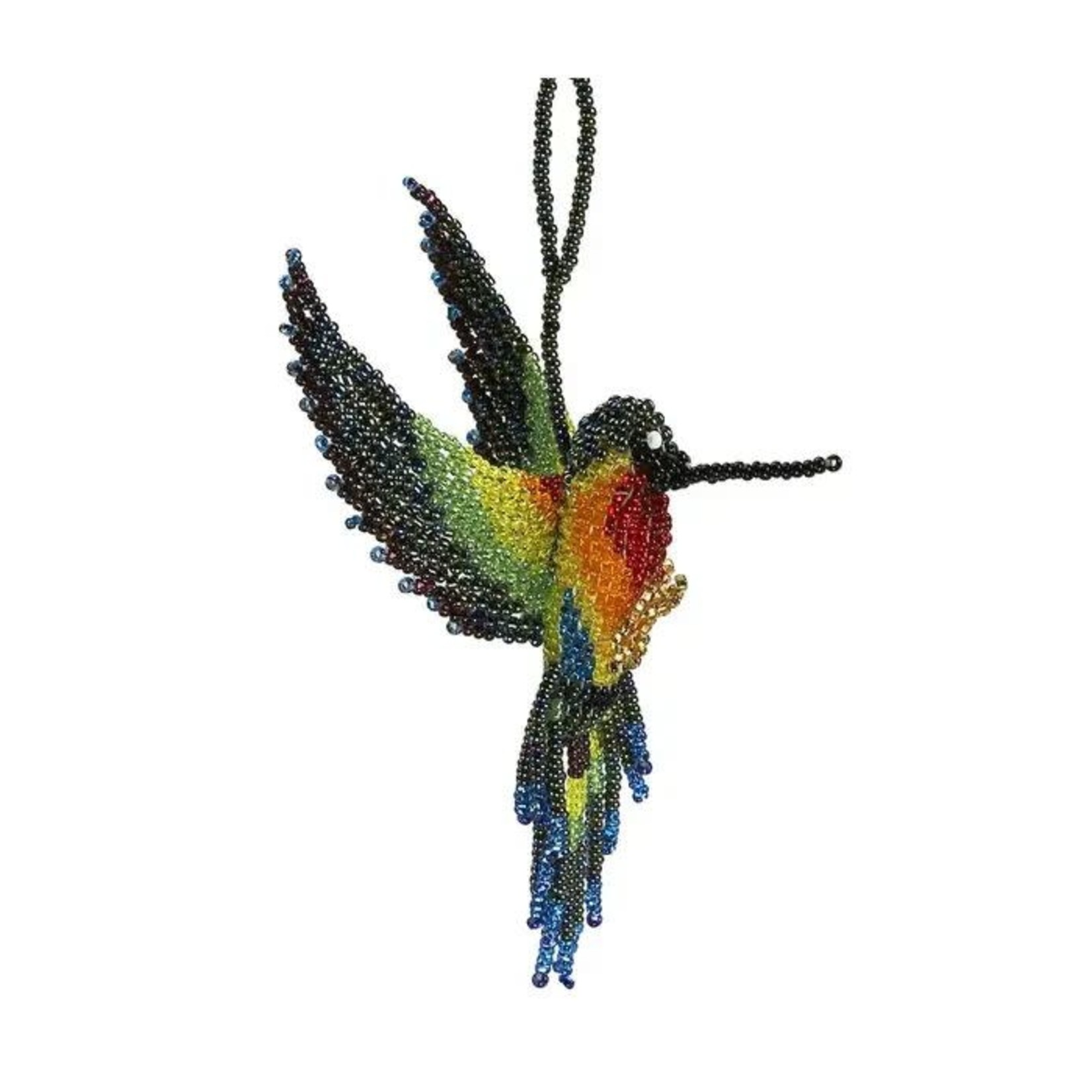 Guatemala Ornament Hummingbird Bead Multi Asst