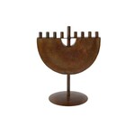 India Menorah Engraved Iron