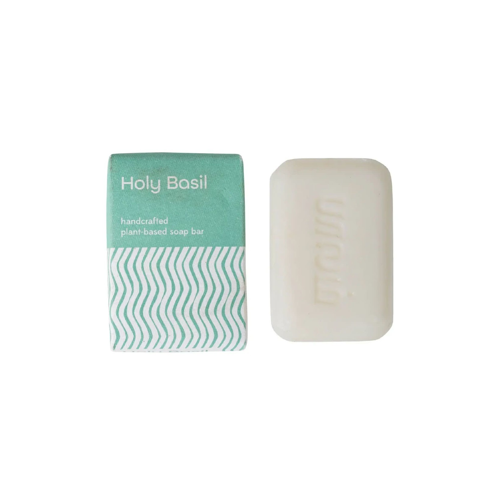 India Soap Holy Basil M/5 3.2Oz Pale Green/Whi