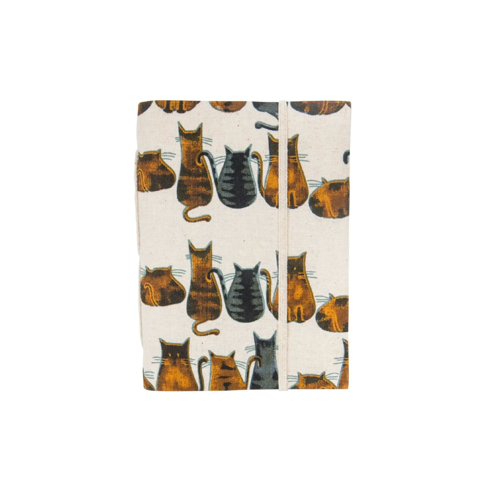India Journal Cats M/3 Cotton/Paper 6X4.5 Crm/