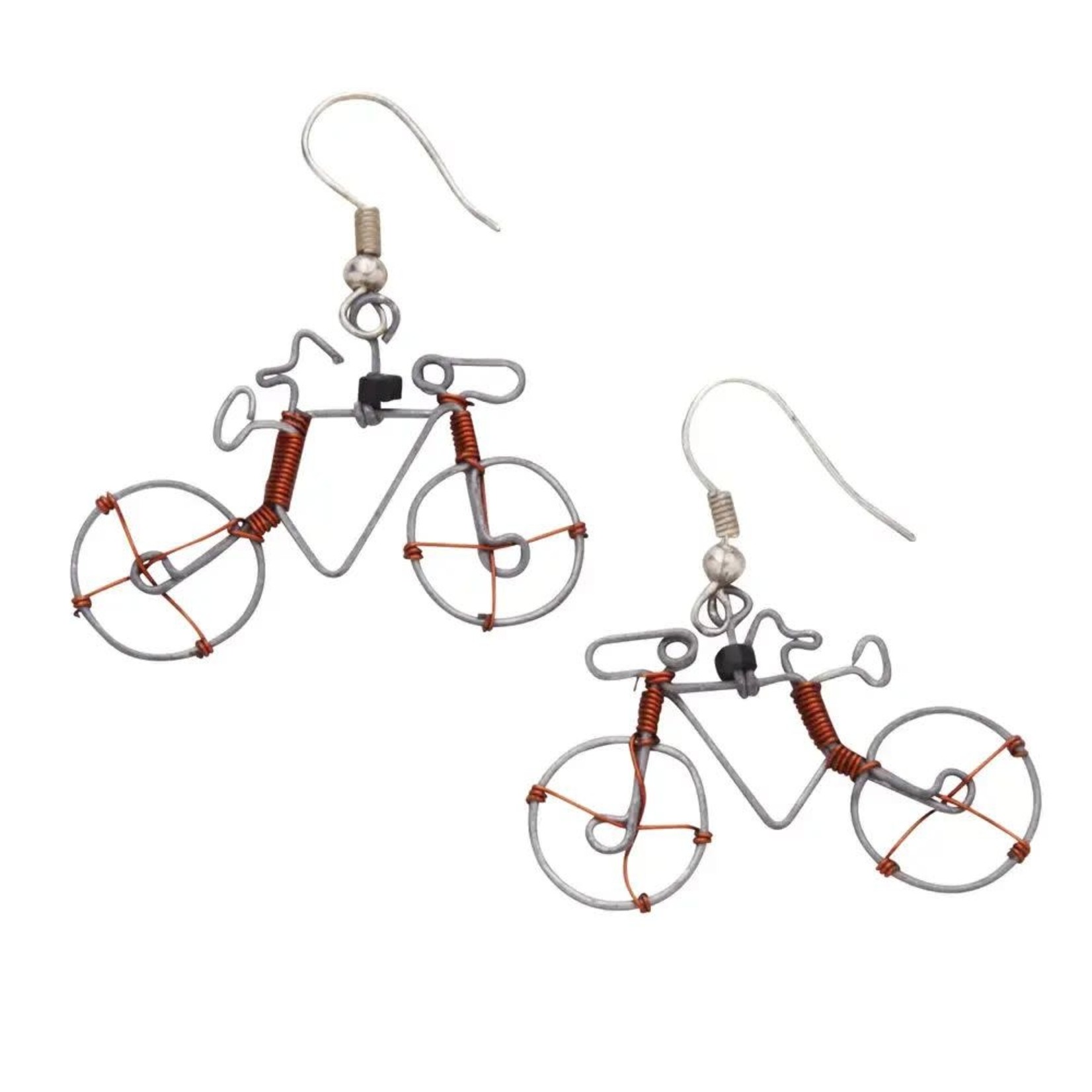 Kenya Earrings Bike Wr/Bds 1.5L Silv/Cppr