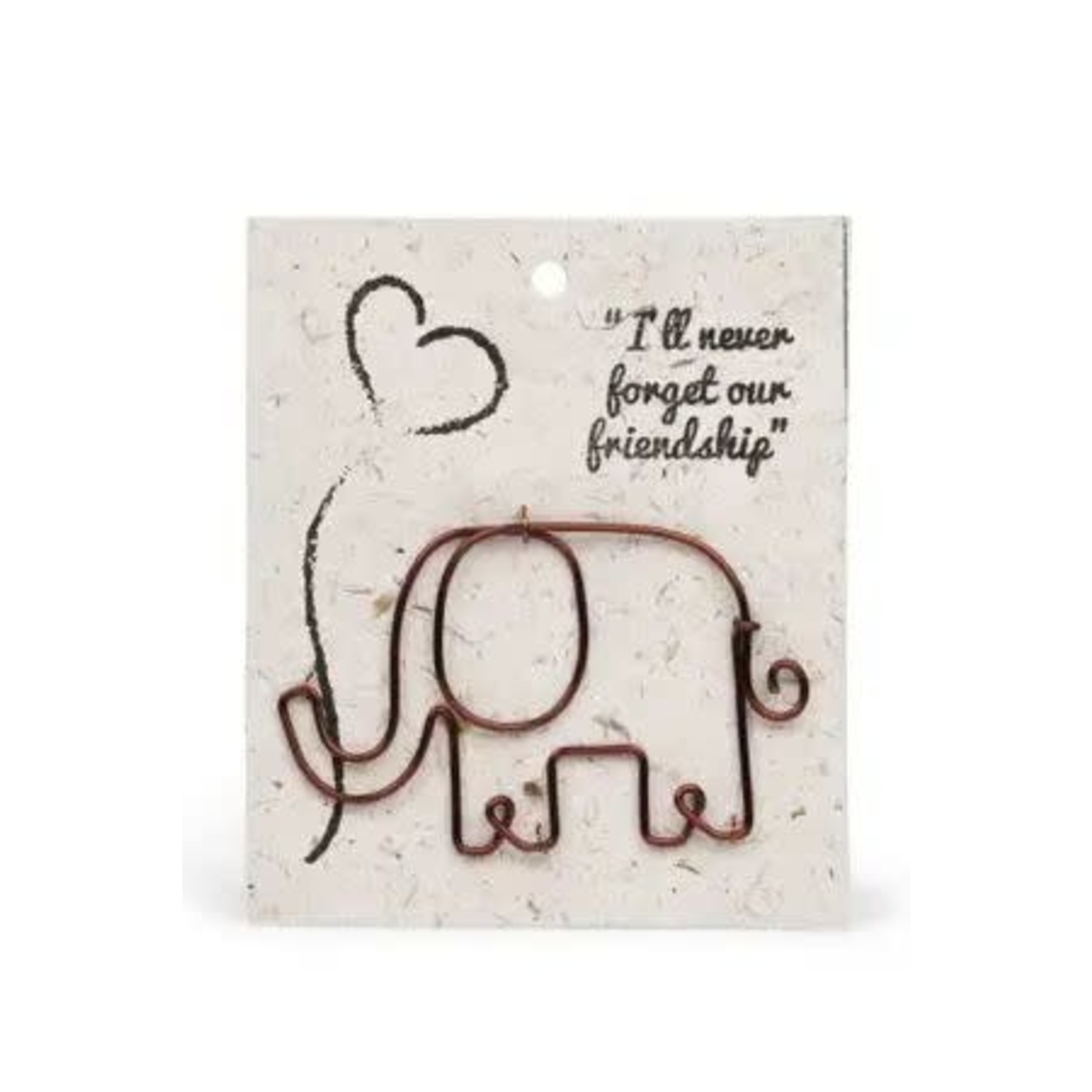 Kenya Bookmark Elephant/Card M/3 Copper 4H Gra