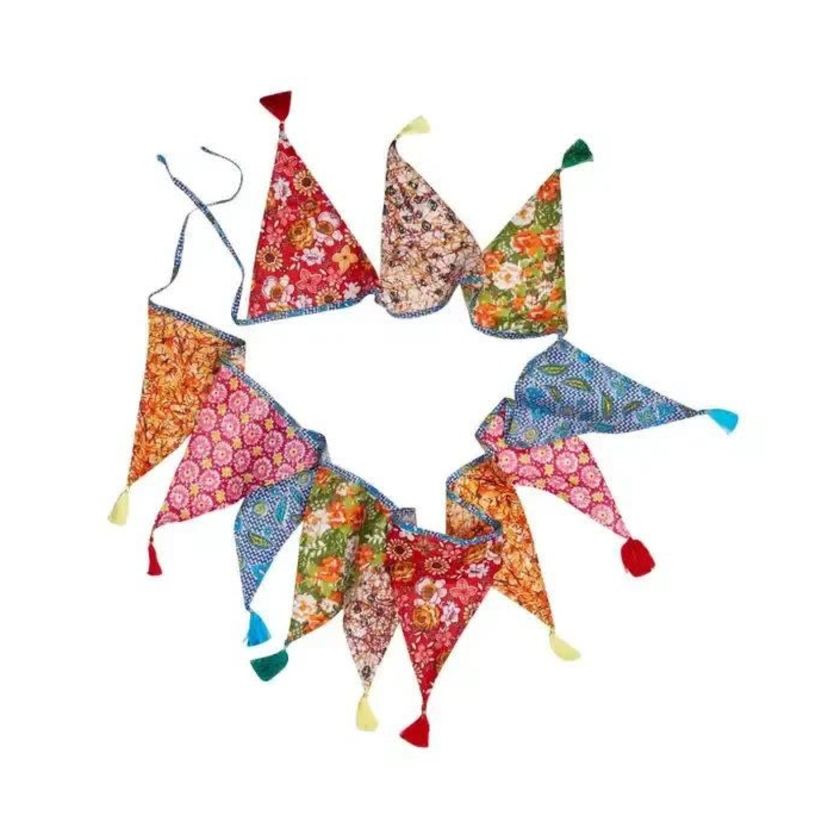 India Garland Festive Tassel Triangle Sari