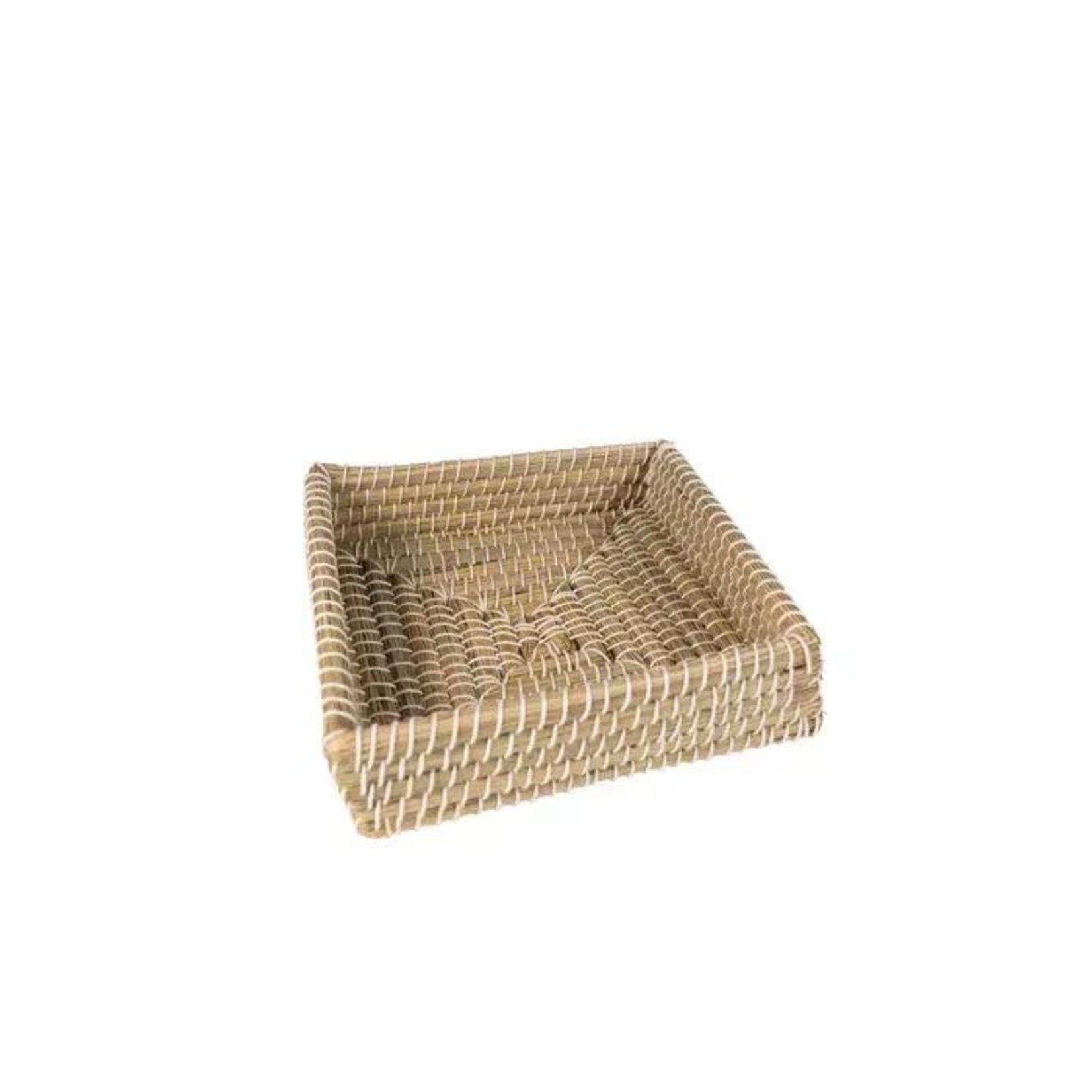 Bangladesh Basket Square Wrapped Kaisa Grass/Cttn 1