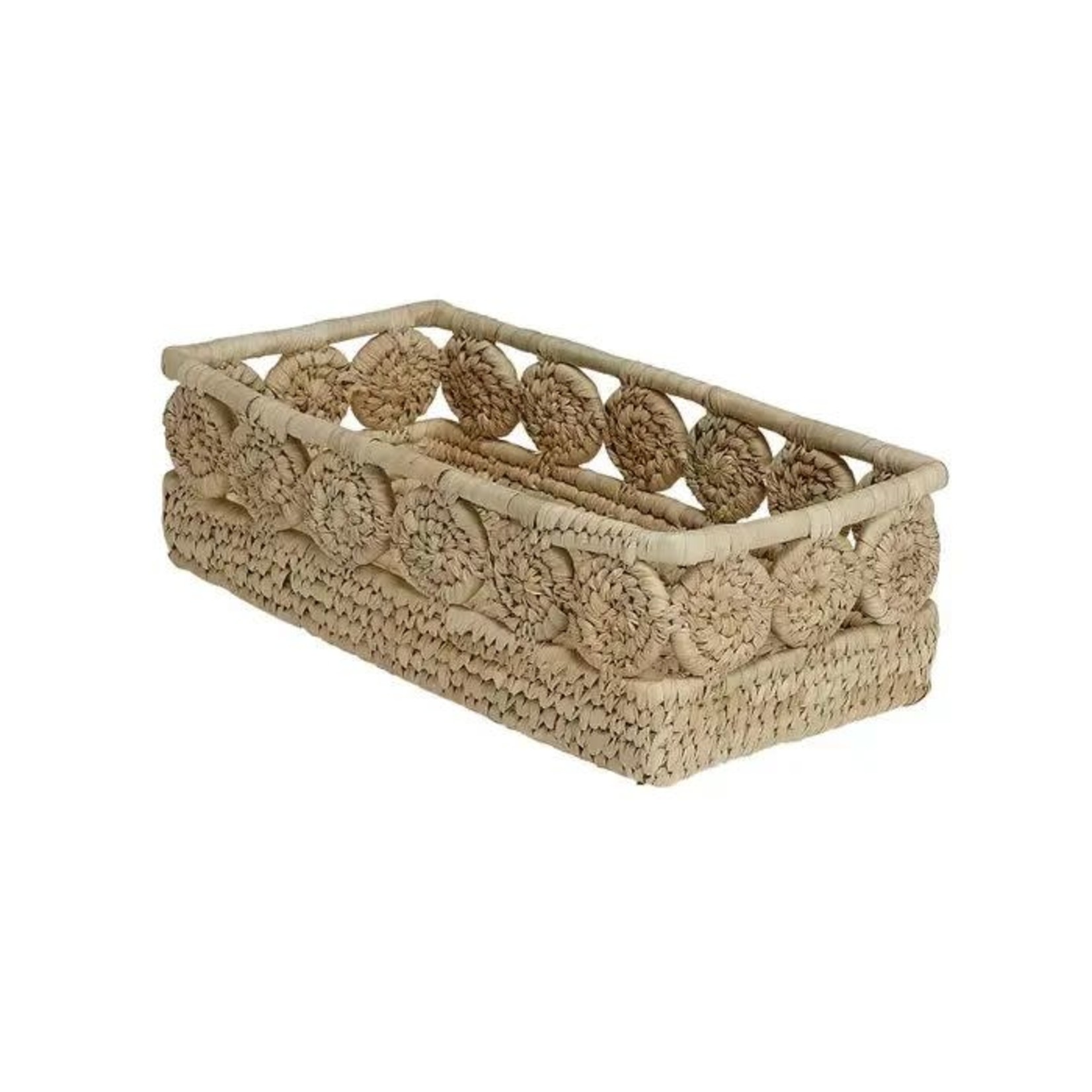 Bangladesh Basket F/Bread Palm Leaf 11X6 Nat