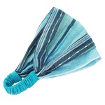 Nepal Headband Blue Cotton Stripes