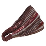 Nepal Headband Brown Cotton Stripes