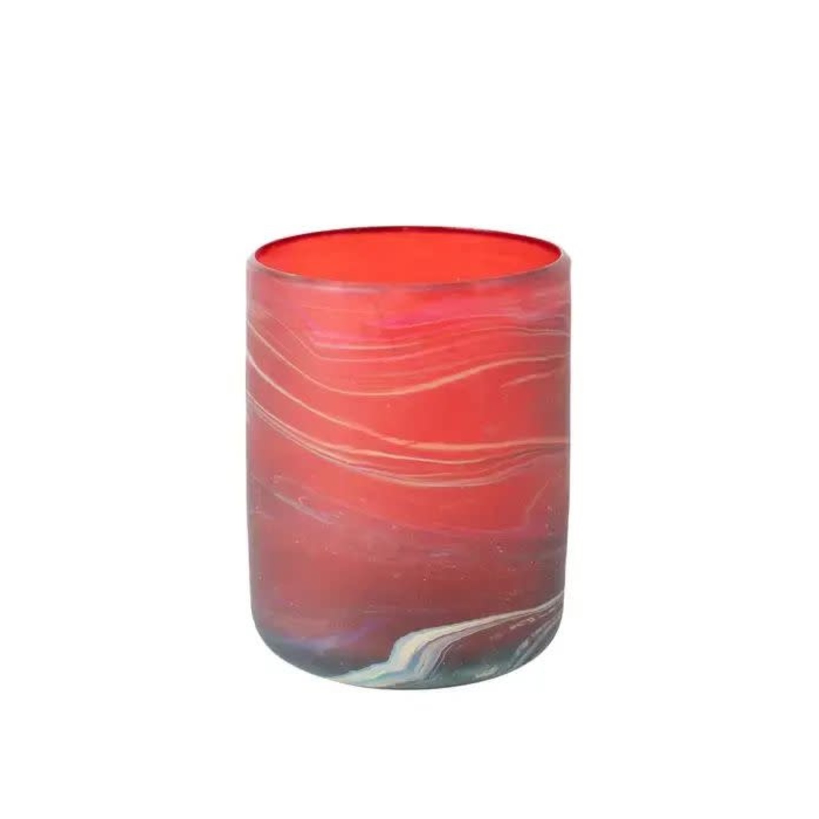West Bank Candleholder W/Sand Phoenician Glass 3Dx