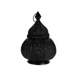 India Lantern Black Fretwork 8-Sided