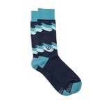 India Socks Protect Oceans - Waves - S