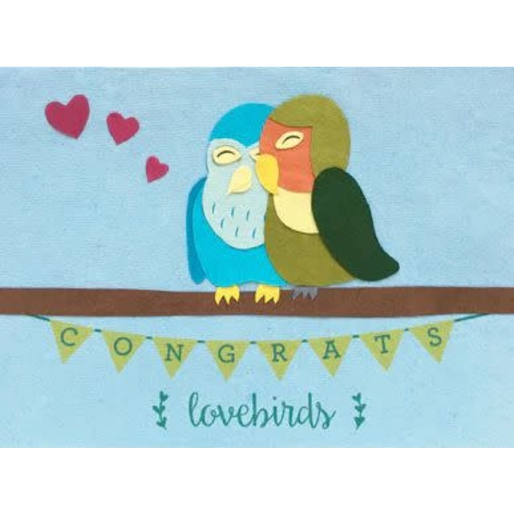 Rwanda Congrats Love Birds Card