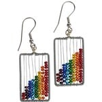 Guatemala Earrings Rainbow Abacus