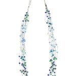 India Necklace Blue Multistrand Beads