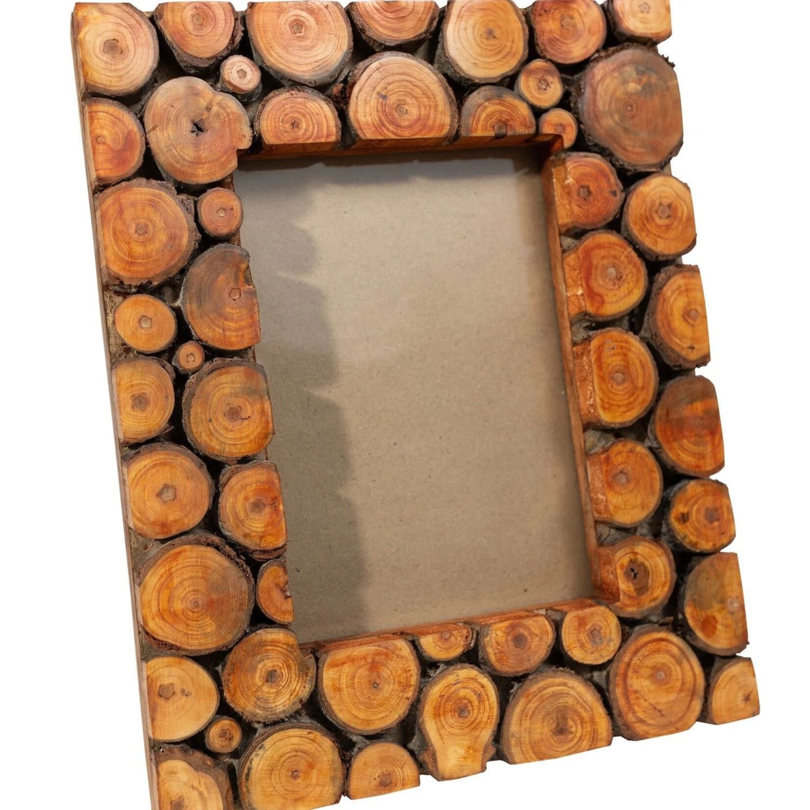 India Frame Wood Slice F/5X7 Mango/Poplar 8X10