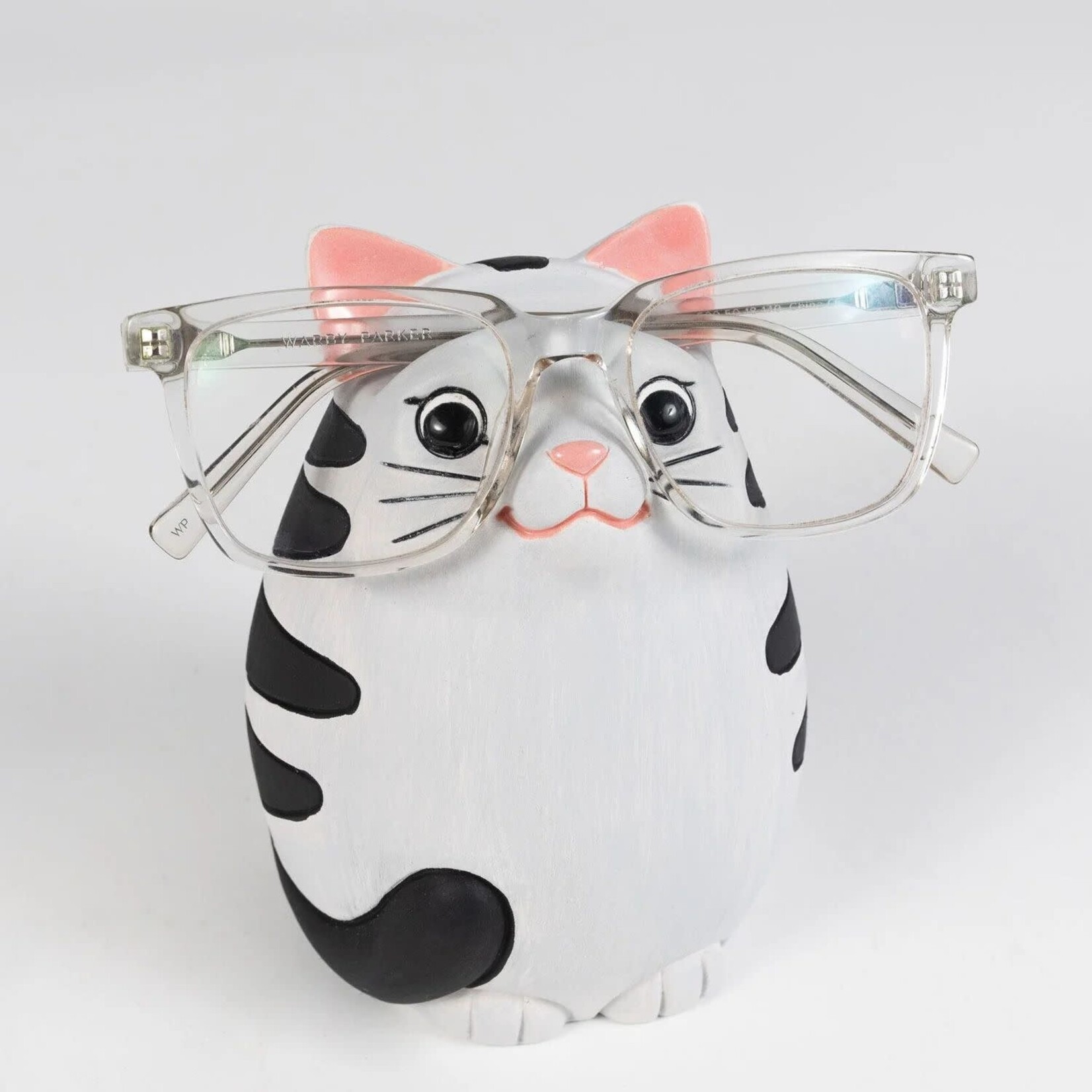 Peru Eye Glass Holder Cat Ceramic 4Dx5.5H Gra