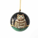 India Ornament Handpainted Cat