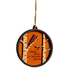 Colombia Ornament Cardinal Not Forgotten M/2 MDF 3D brn/red
