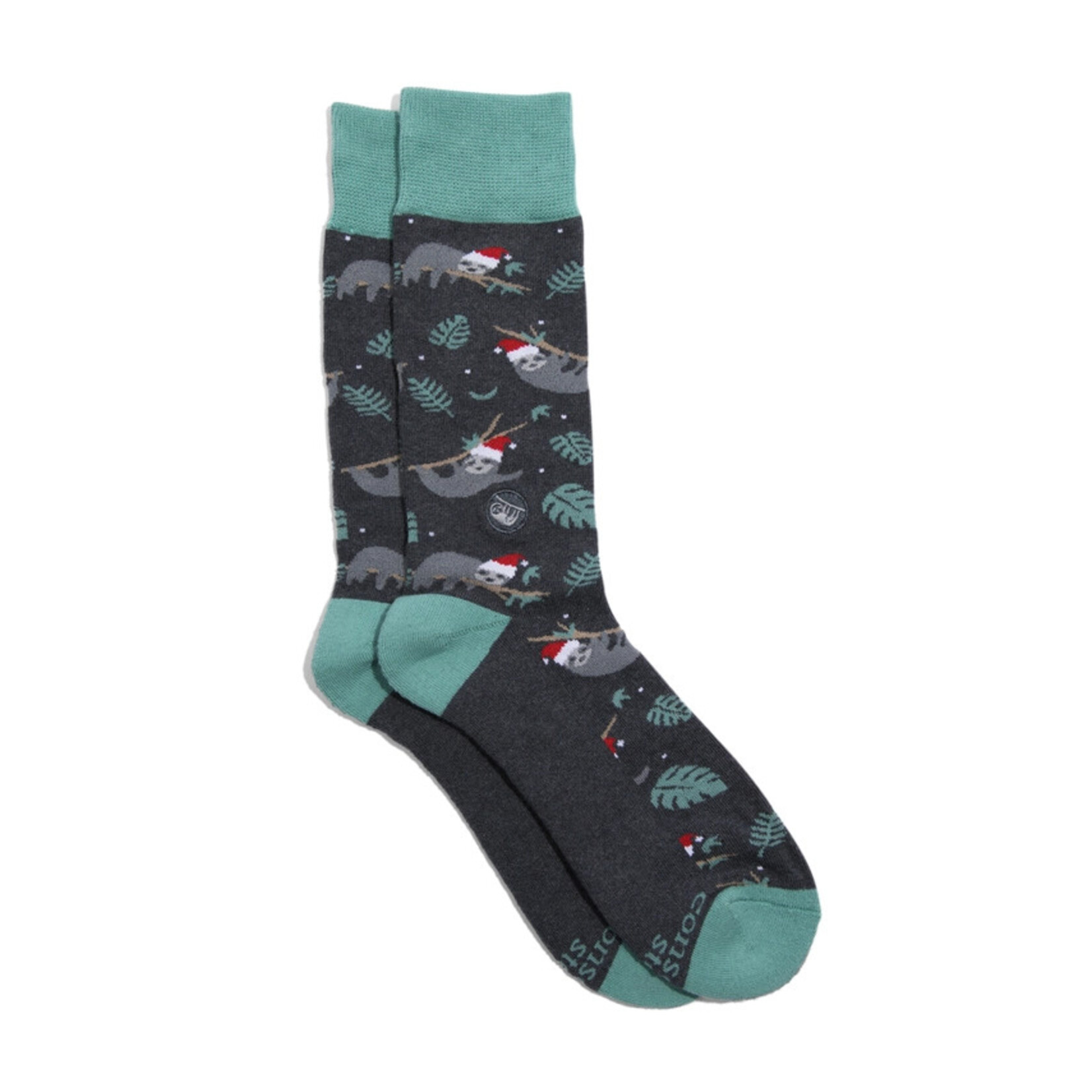 India Socks Protect Sloths - Holiday - S