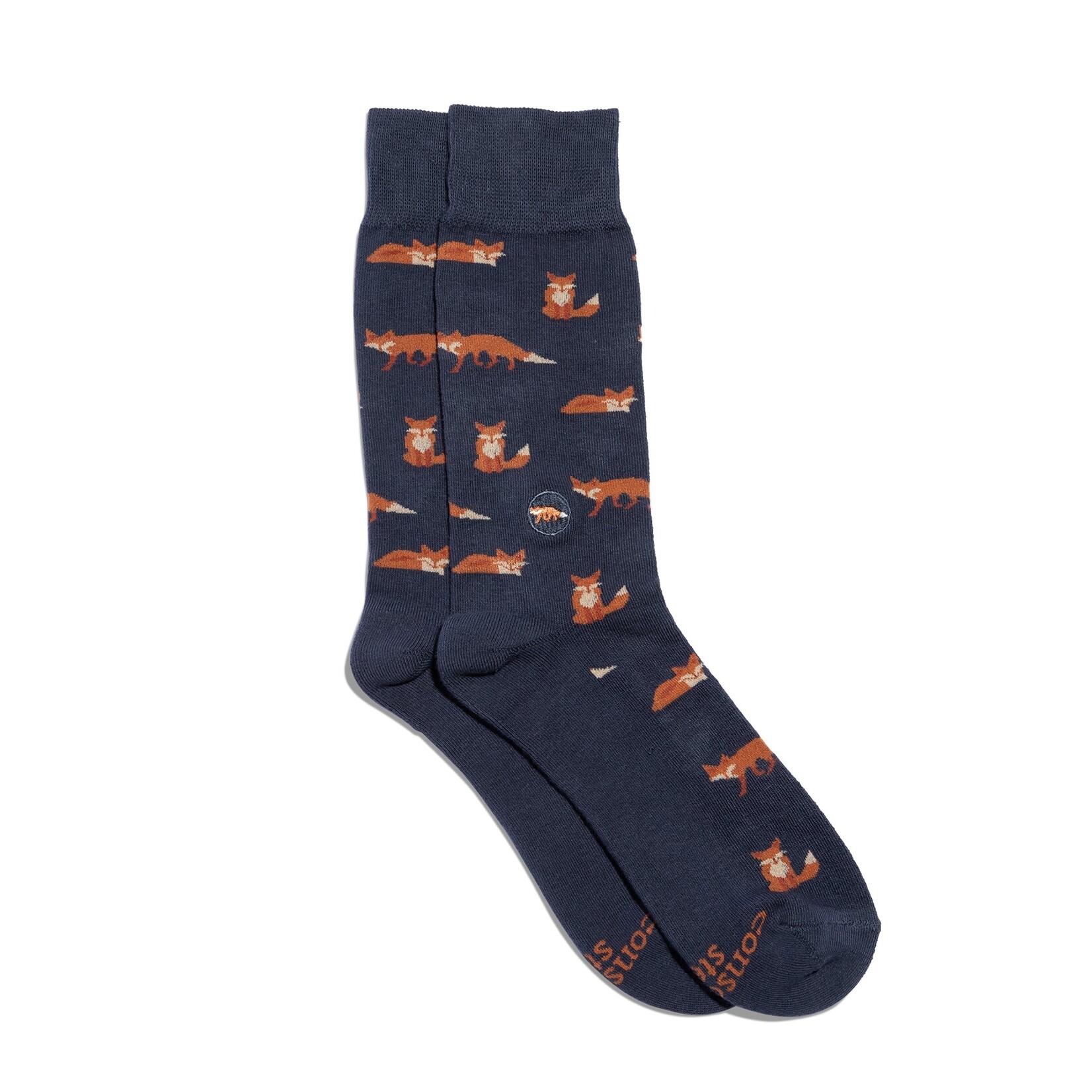 India Socks Protect Foxes - Navy - S