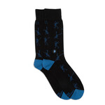 India Socks GIve Books - Skeletons - S