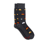 India Socks Provide Meals - Grey Cheese - S