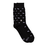 India Socks Save Dogs - Black Pattern - L