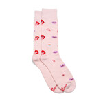 India Socks Save LGBTQ Lives - Pink Lips - S