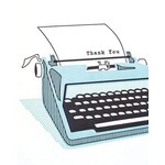 Philippines Typewriter Thank You