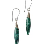 Peru Earrings Long Oval Sodalite/Alpaca 2L Gr