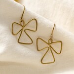 Kenya Earrings Dangle Abstract/Twisted Brass 1.5L Brass