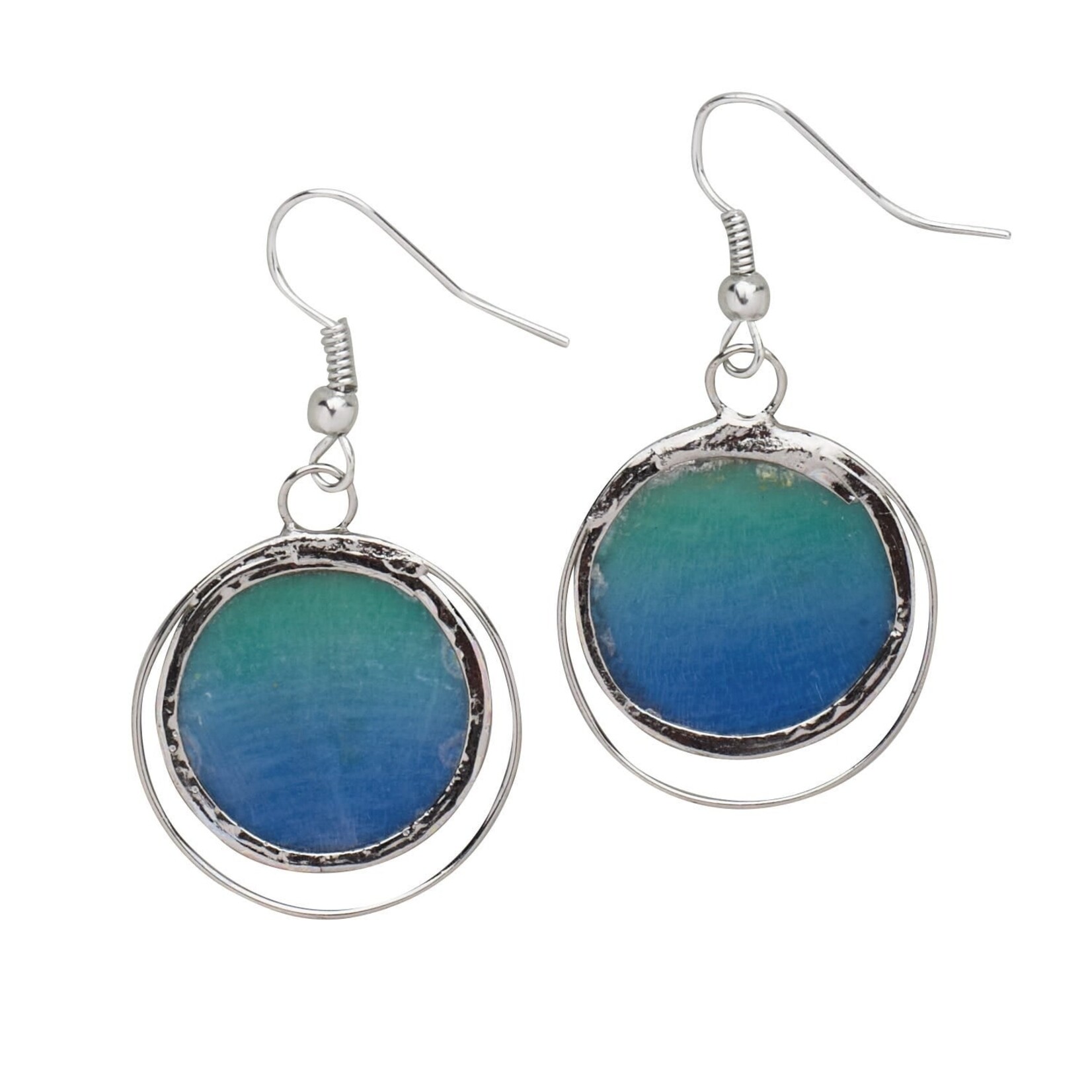 Philippines Earrings Crcl In Crcl Cpz/Br Grn/Blu