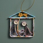 Vietnam Ornament Nativity M/3 Quilled Paper 3H Yel/Asst