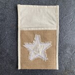 Bangladesh Utensil Holder Star M/4 Jute/Cttn 5.5Wx8.5H Nat