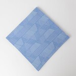 India Napkin Retro Stripes M/4 Cttn 20Sq Light/Dark Blue