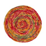 Bangladesh Placemat charger machine stitched sari 13D asst Recycled Sari Round Placemat
