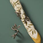 India Napkin Rings S/2 Branch Alum 4.5Lx2W Silv