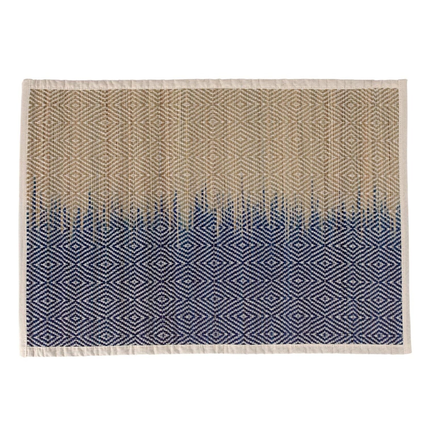 India Placemat Ombre M/2 Madur Grass/Cttn 19X1
